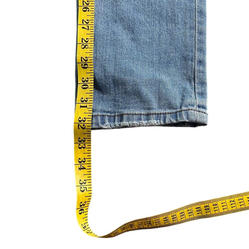 Fashion Nova Men's Distressed Skinny Jeans Size 36 Light Wash Stretch Denim - Picture 6 of 8